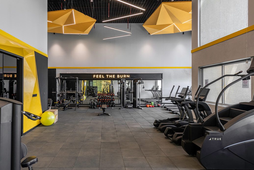 Fully equipped gymnasium
